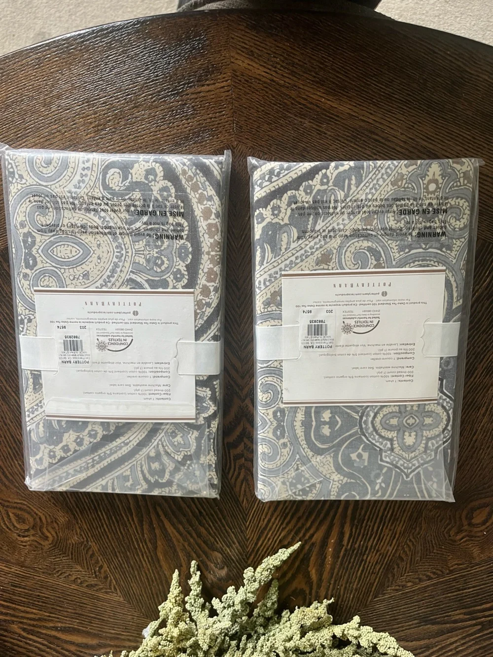 (2) Pottery Barn Shams